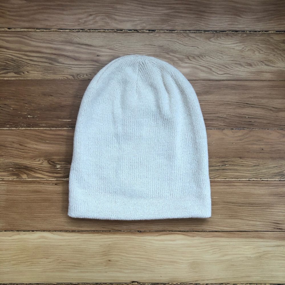 Cream colored beanie